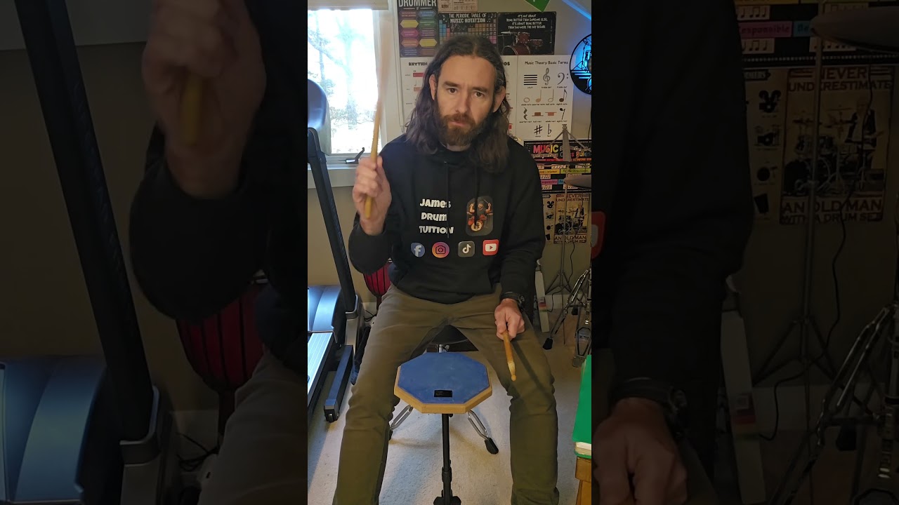 Tutorial series 20: stick control - finger strokes #drummersoftiktok