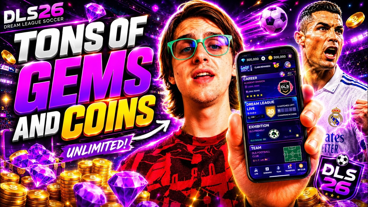 DLS 26 Hack/Mod Apk - How To Get Dream League Soccer 2026 Free Gems on (iOS, Android)