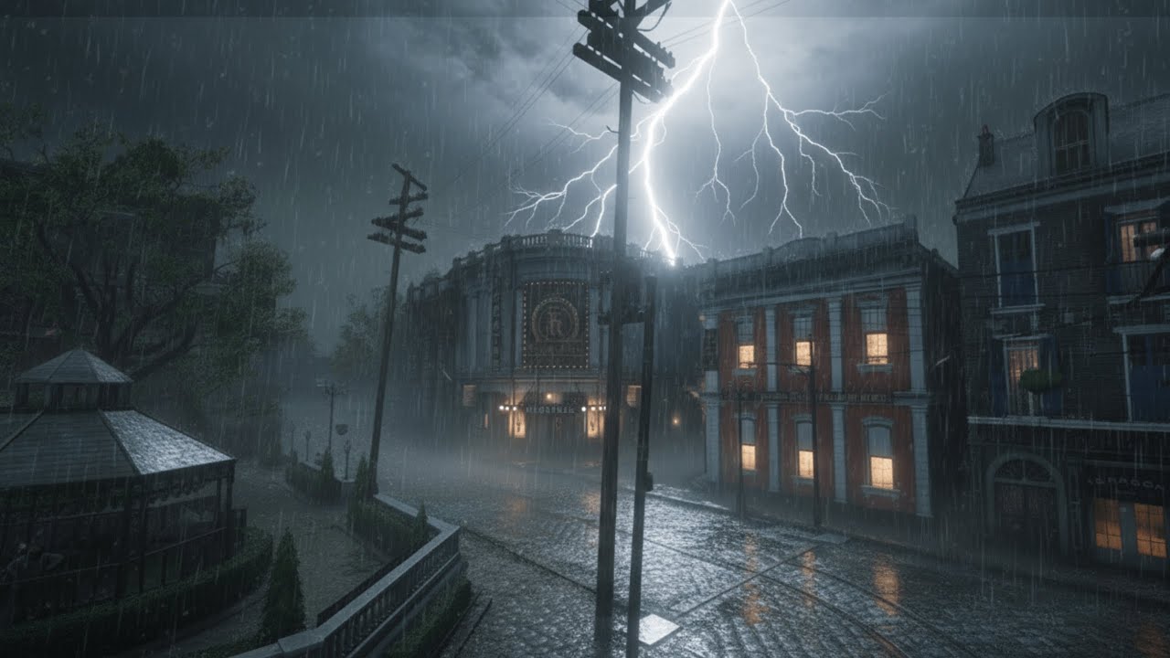 Heavy Rain and Thunder Sounds for Sleeping 🌧️ Fall Asleep Fast Tonight   |RDR 2