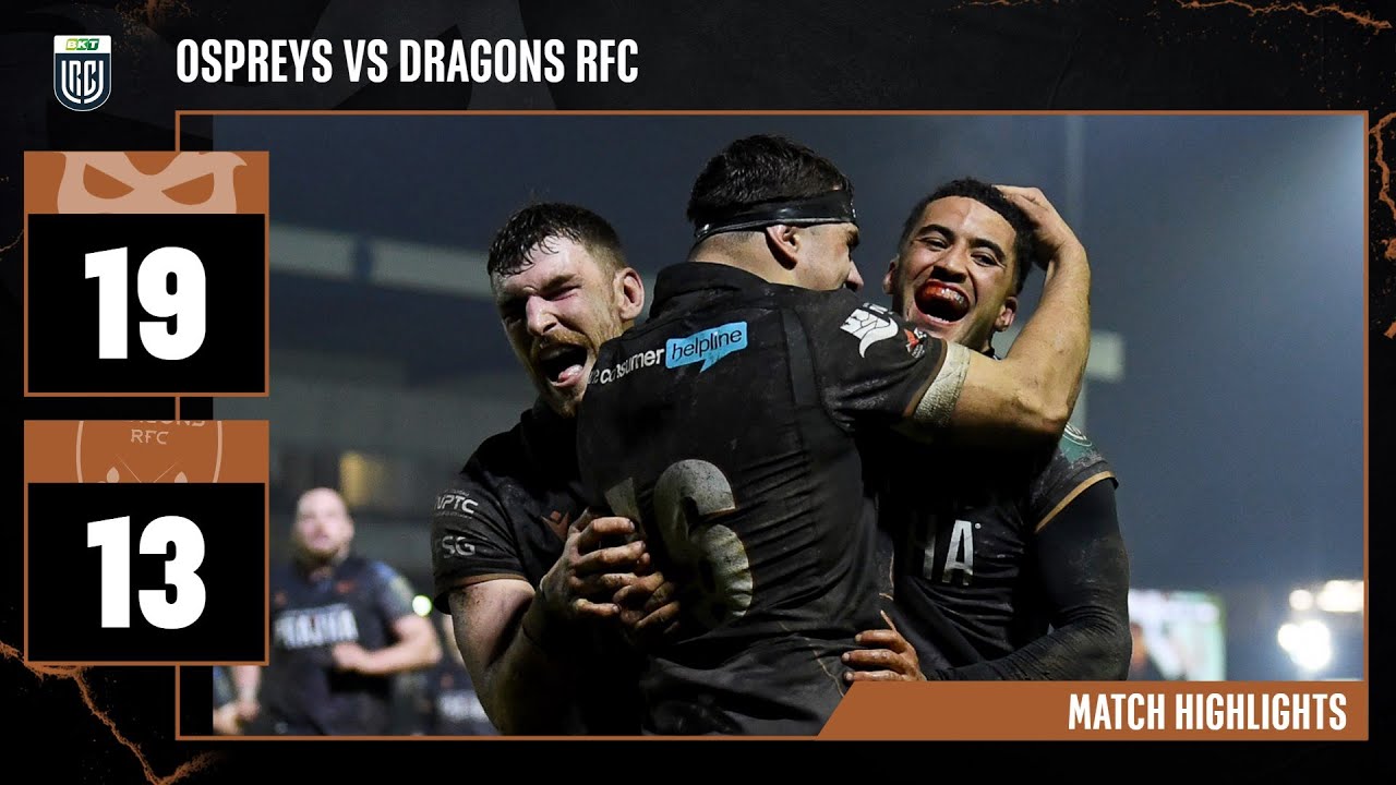 Обзор матча 11-го тура BKT URC | Ospreys против Dragons | 31 января