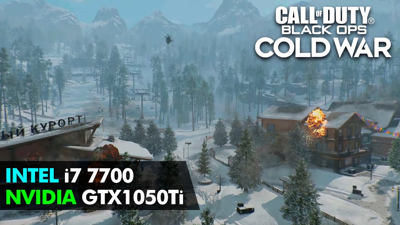 Call of Duty Cold War Multiplayer Beta Fireteam GTX 1050 Ti 4GB + i7 7700