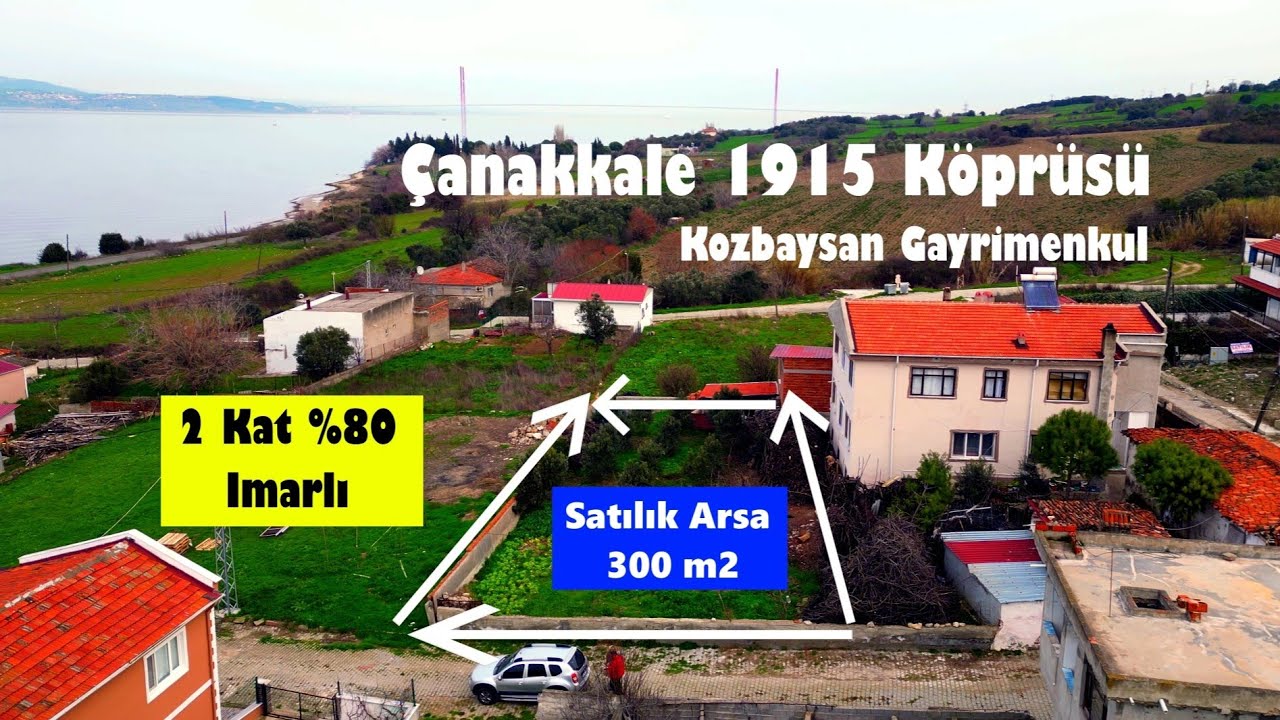 Çanakkale Lapseki Satılık Arsa 300 m2 2 Kat %80 İmarlı Müstakil Parsel