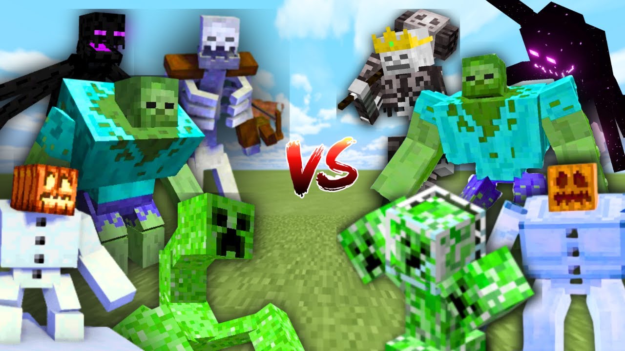 NEW MUTANT MOBS vs MUTANT MOBS in Minecraft Mob Battle