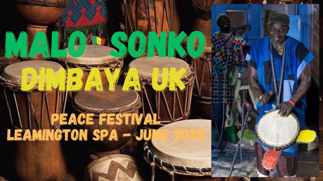 Djembe Drumming Group 'Dimbaya UK' Performs at the Peace Festival - Leamington Spa - June 2025