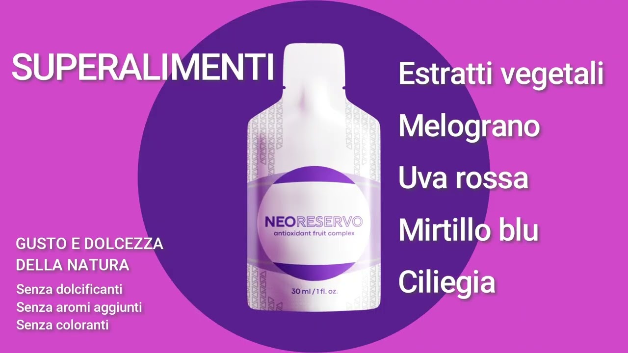 Novità! Riserva di giovinezza ed energia NEORESERVO