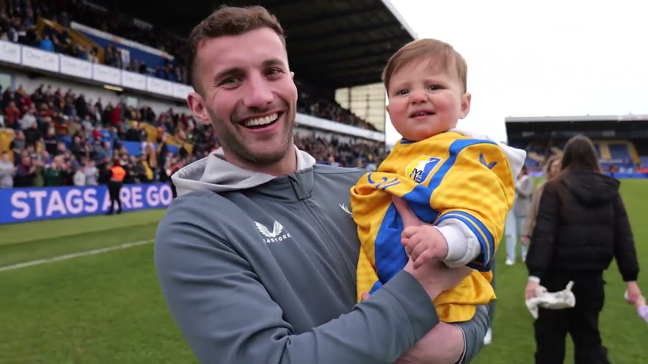 Full-time scenes at final home match