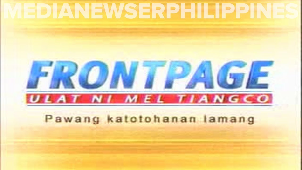Frontpage: Ulat ni Mel Tiangco Open (2003-2004)