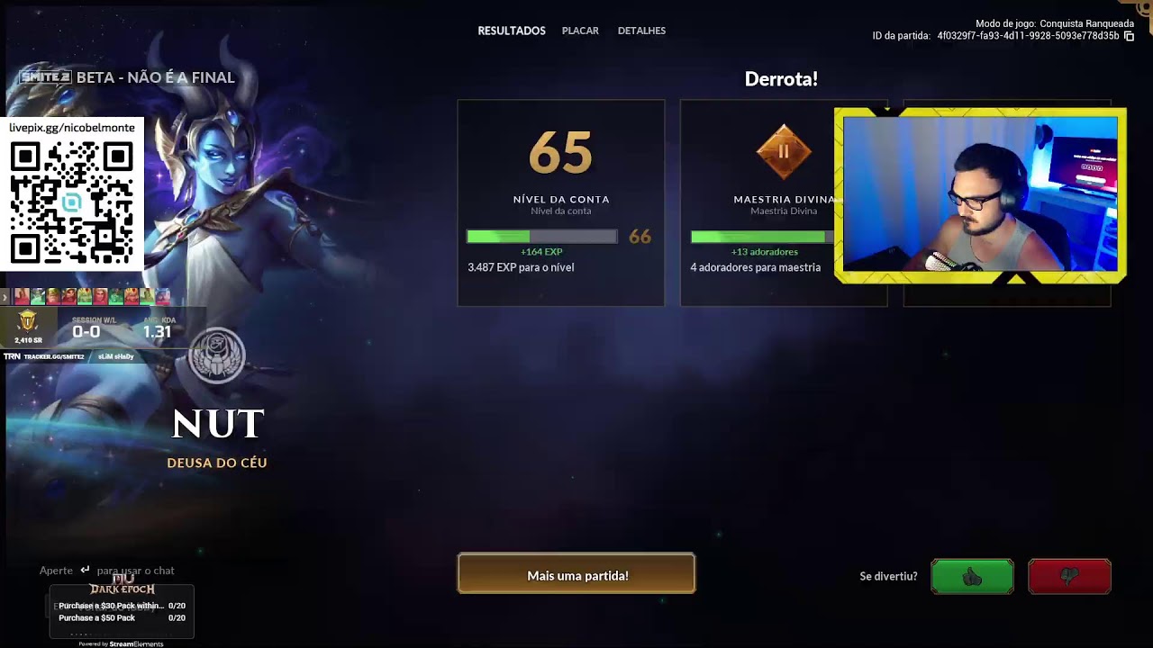 Smite 2 [AO VIVO] - bora de Ranked no NA, porque o SA tá brabo kkkk