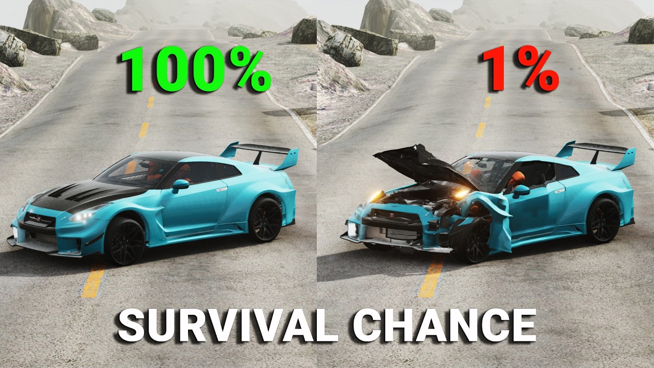 Realistic Survival Chance Crashes #6 | BeamNG.drive