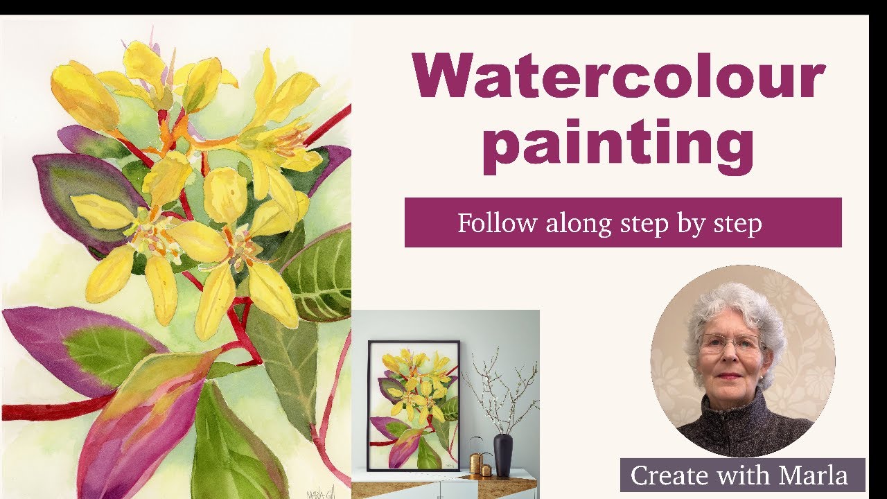WATERCOLOUR PAINTING WITH MARLA