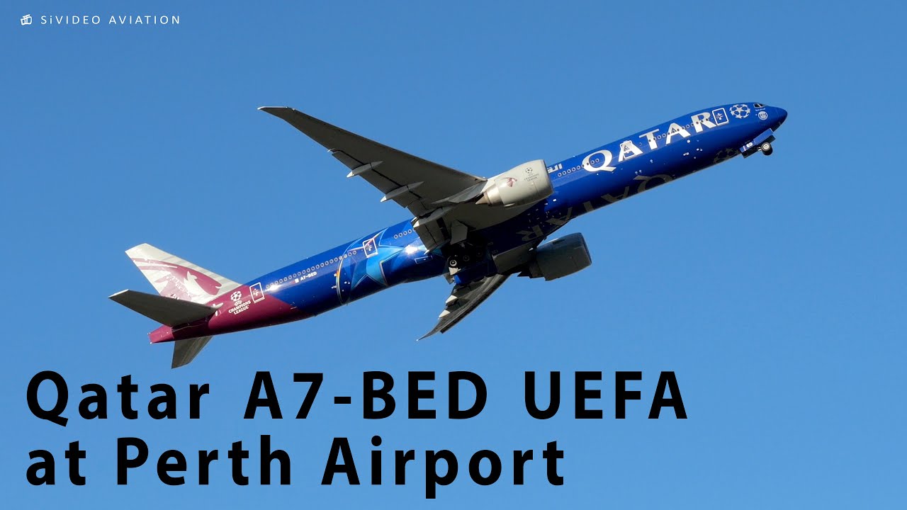 Qatar Airways (A7-BED) [UEFA Champions League] at Perth Airport.