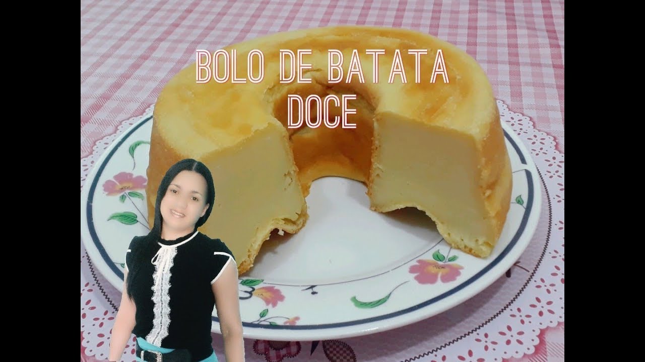COMO FAZER BOLO DE BATATA DOCE, CREMOSO DELICIOSO