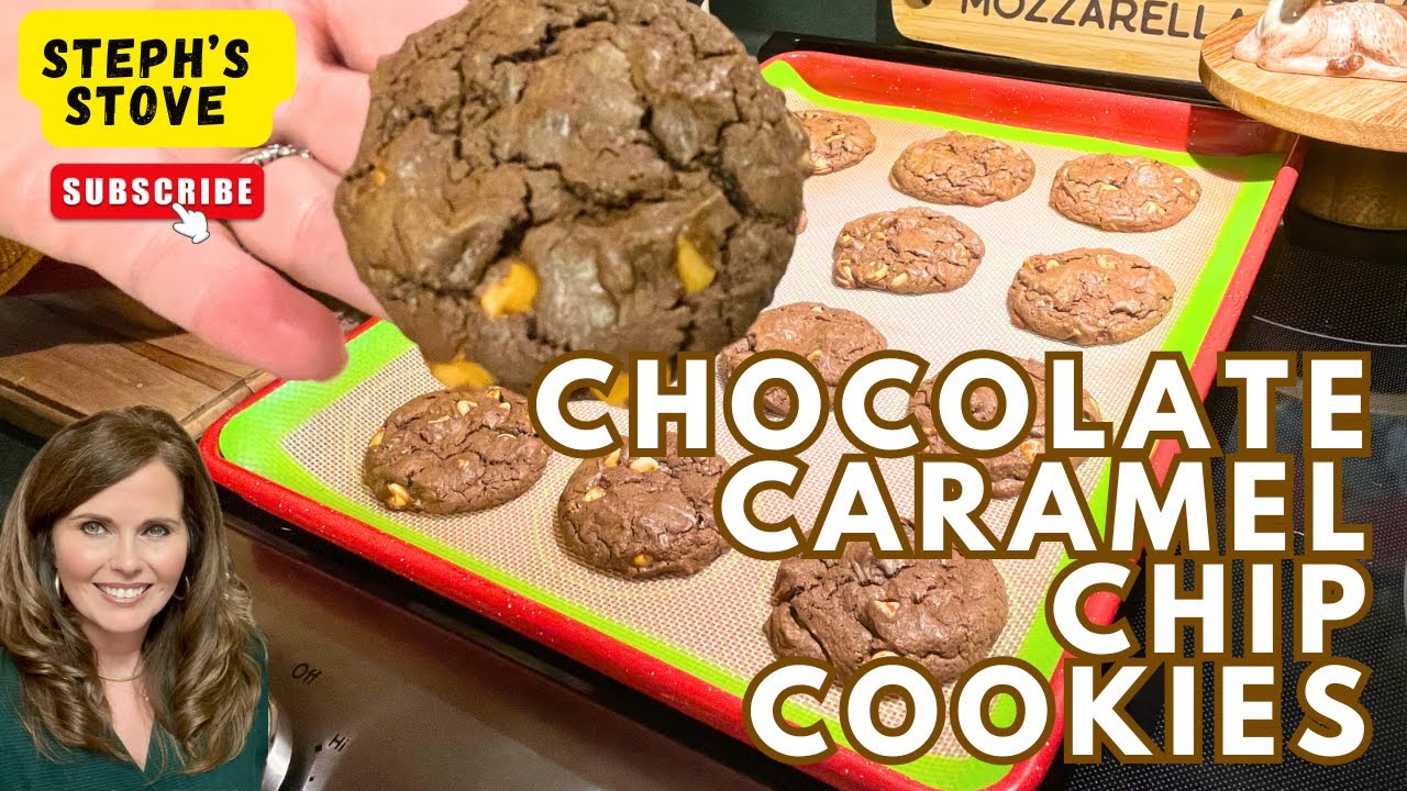 Chocolate Caramel Chip Cookies-Easy Indulgent Cookies Recipe for the Holidays- Steph’s Stove