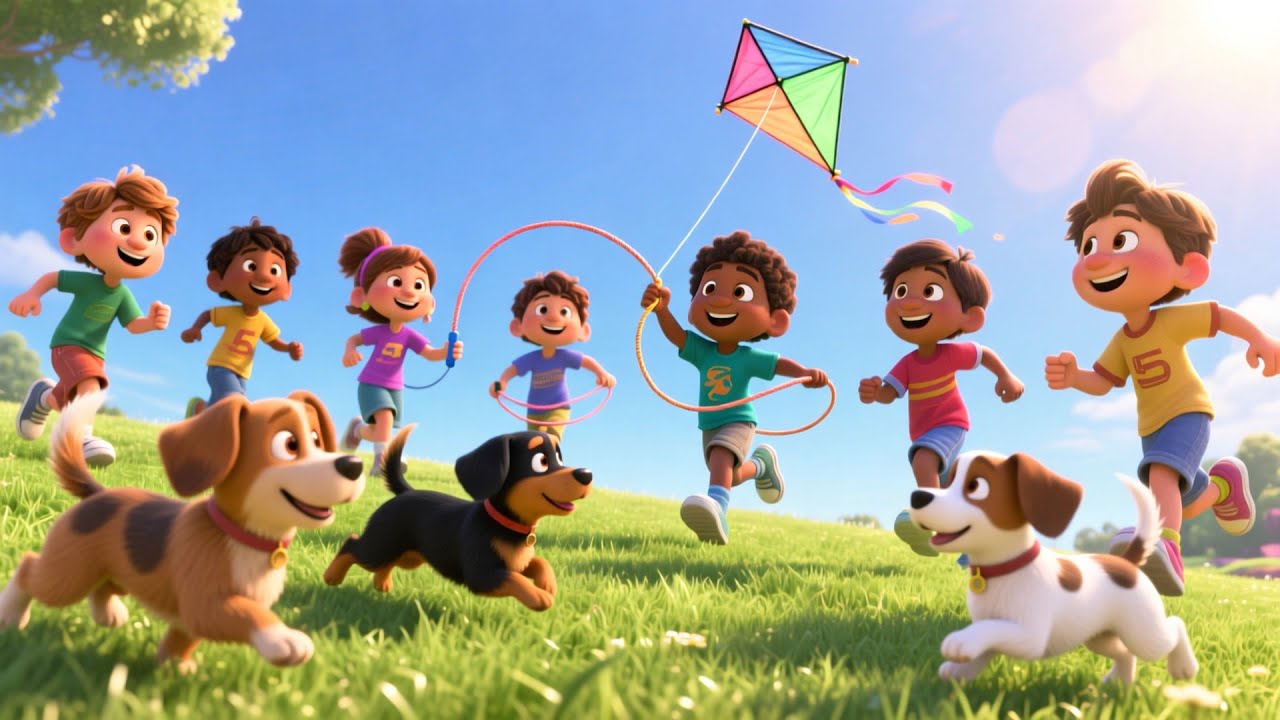 Friendly Kids Adventure! | Fun Toddler Play Song | GiggleTots 3D Rhyme