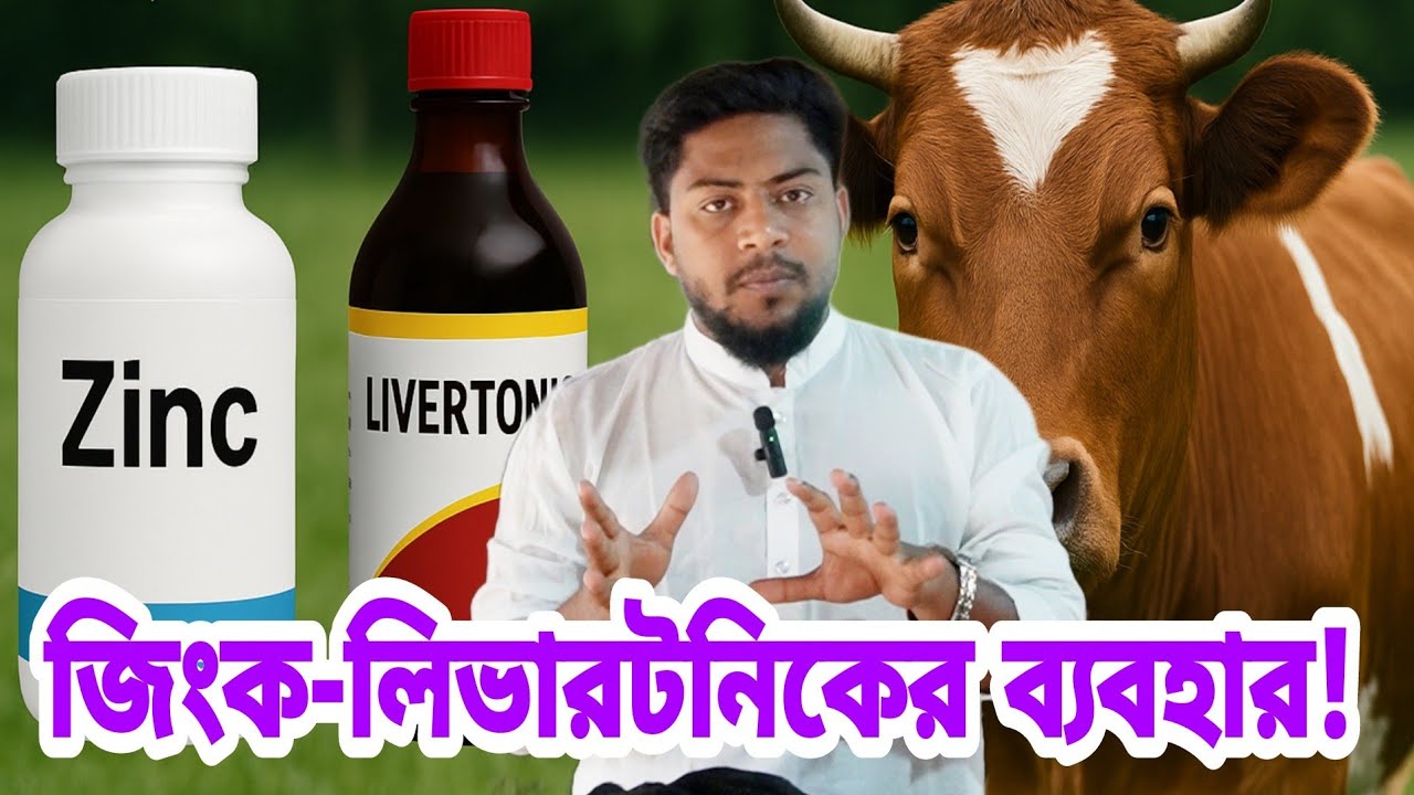 খুব সহজেই গরুকে জিংক ও লিভারটনিক খাওয়ানোর নিয়ম জানুন ।।