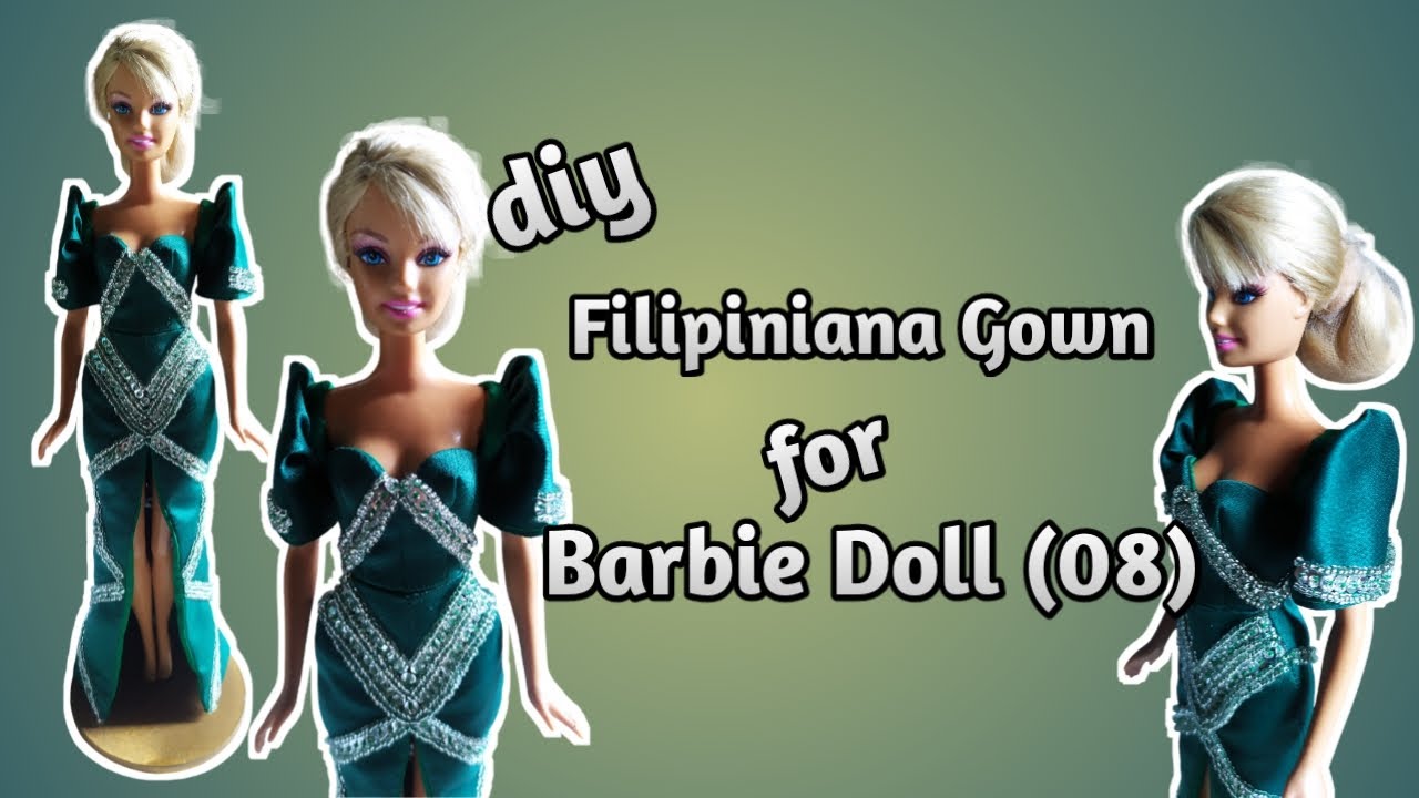 Diy Filipiniana Gown for Barbie Doll (08)
