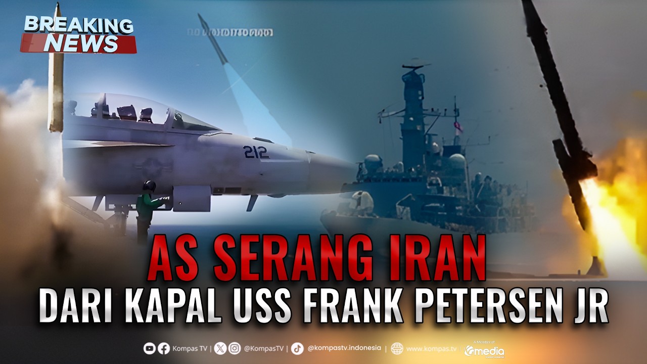BREAKING NEWS - AS Serang Iran dari Kapal USS Frank Petersen JR