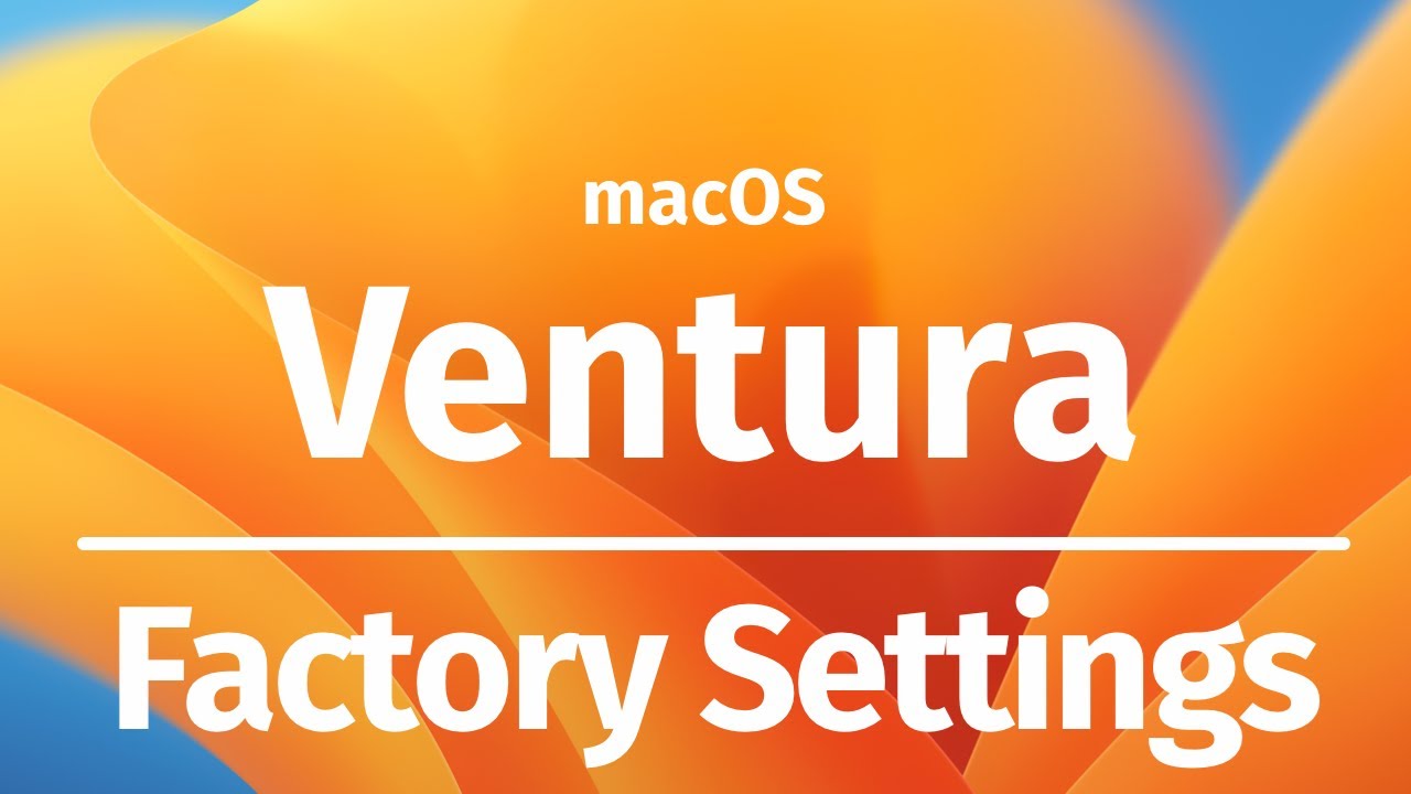 Сотрите данные с Mac и сбросьте его до заводских настроек macOS Ventura