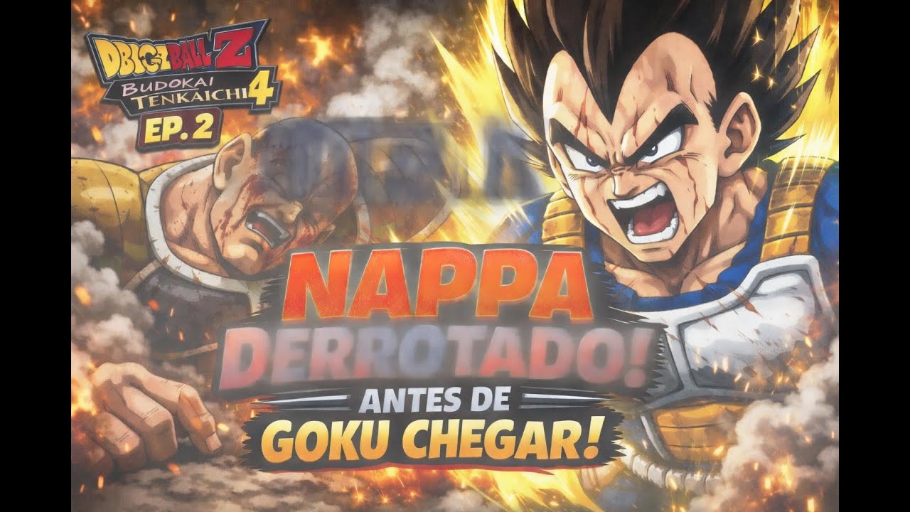 DBZ Budokai Tenkaichi 4 – EP 2 | Nappa é DERROTADO Antes de Goku Chegar! Vegeta NÃO Aguentou 🔥