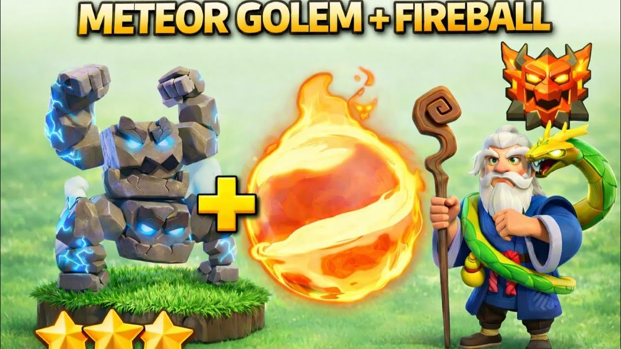 Are Meteor Golems + Fireball STILL the Best Strategy in Clash of Clans? Legends League 😳🔥