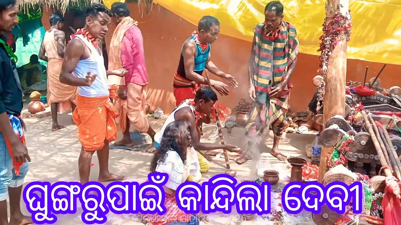 ଘୁଙ୍ଗରୁପାଇଁ କାନ୍ଦିଲା ଦେବୀ ଜାଙ୍ଗଡାଭିମା କୁ ଖେଳେଇଲେ ଦେବୀ 24-2-2026 ବେଲଗାଁ ବାଲି ଯାତ୍ରା Belgam bali jatra