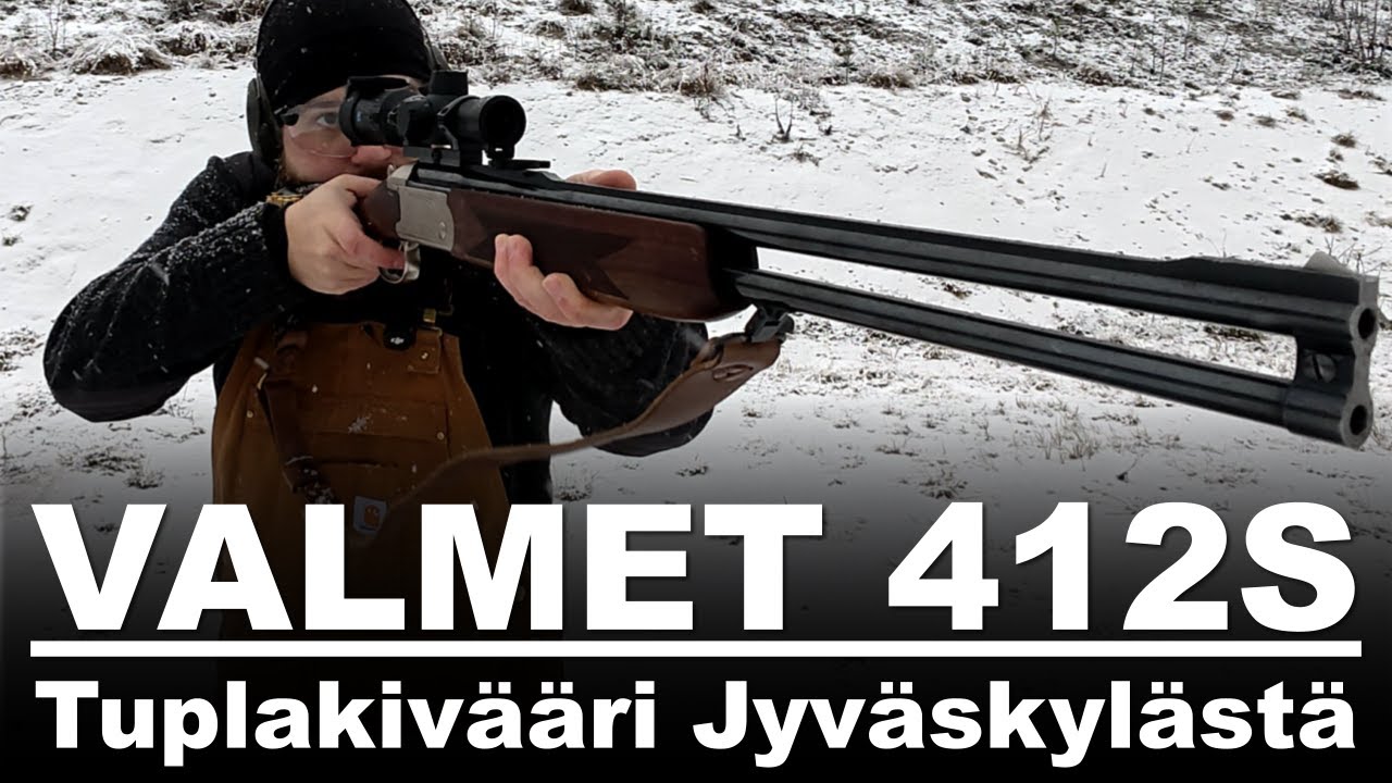 Valmet 412s TUPLAKIVÄÄRI - suomalainen hirvikivääri