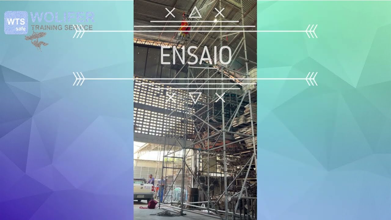Ensaio Linha de vida Temporária A 100 AMZ em Andaime Bidirecional