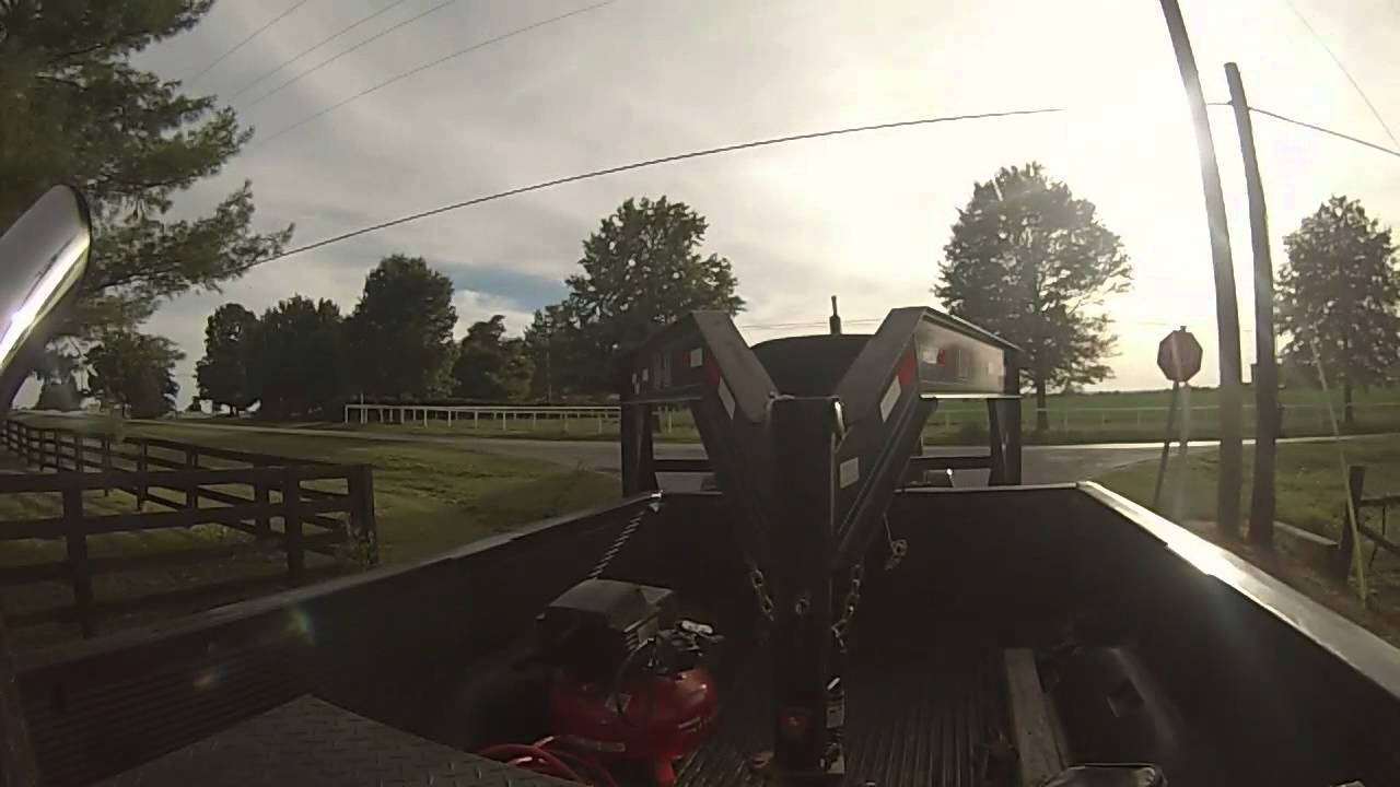7 minutes of a 12 valve Cummins Pulling a Trailer! - GoPro View