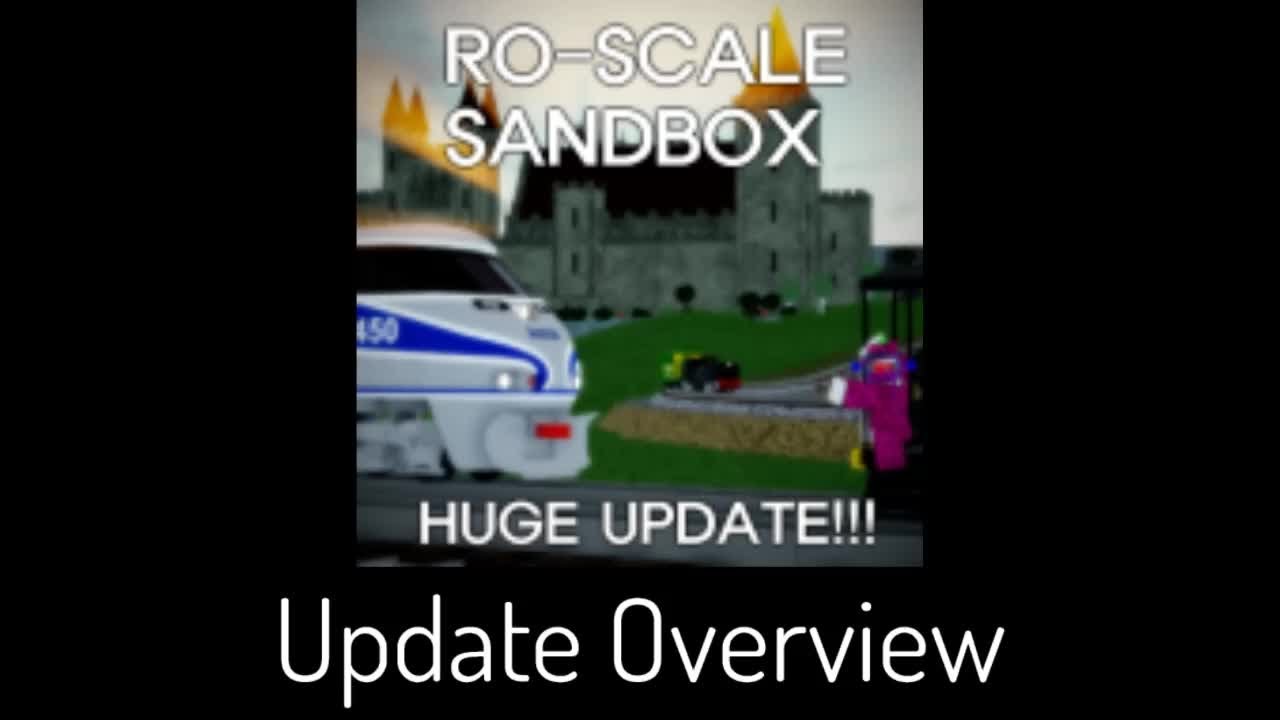 HUGE UPDATE (Ro-Scale Sandbox August Update Overview)