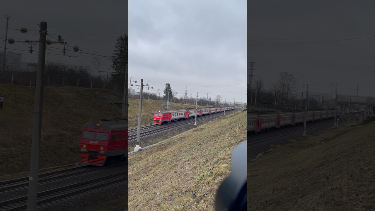 ЭТ2М-112 до Твери летит по участку Алабушево - Радищево #поезд #эт2м #train #shorts