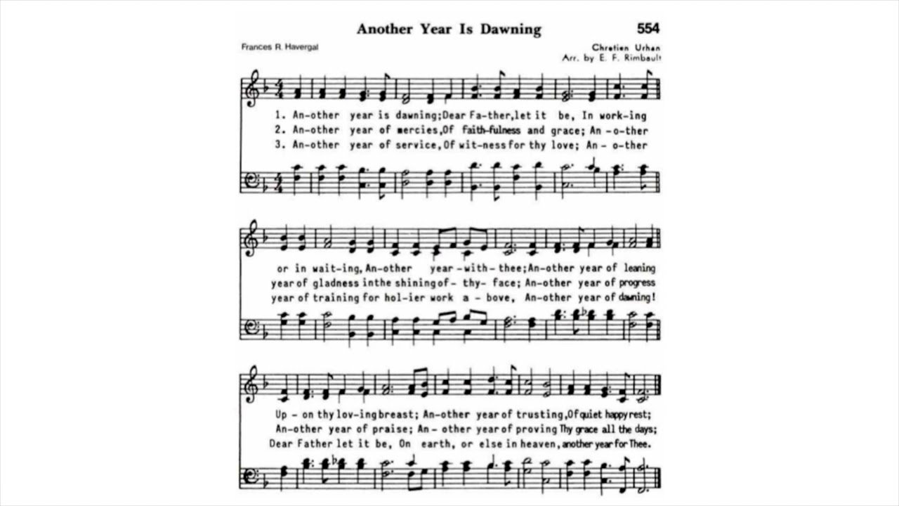 RHC 554:  Another Year Is Dawning (singing)