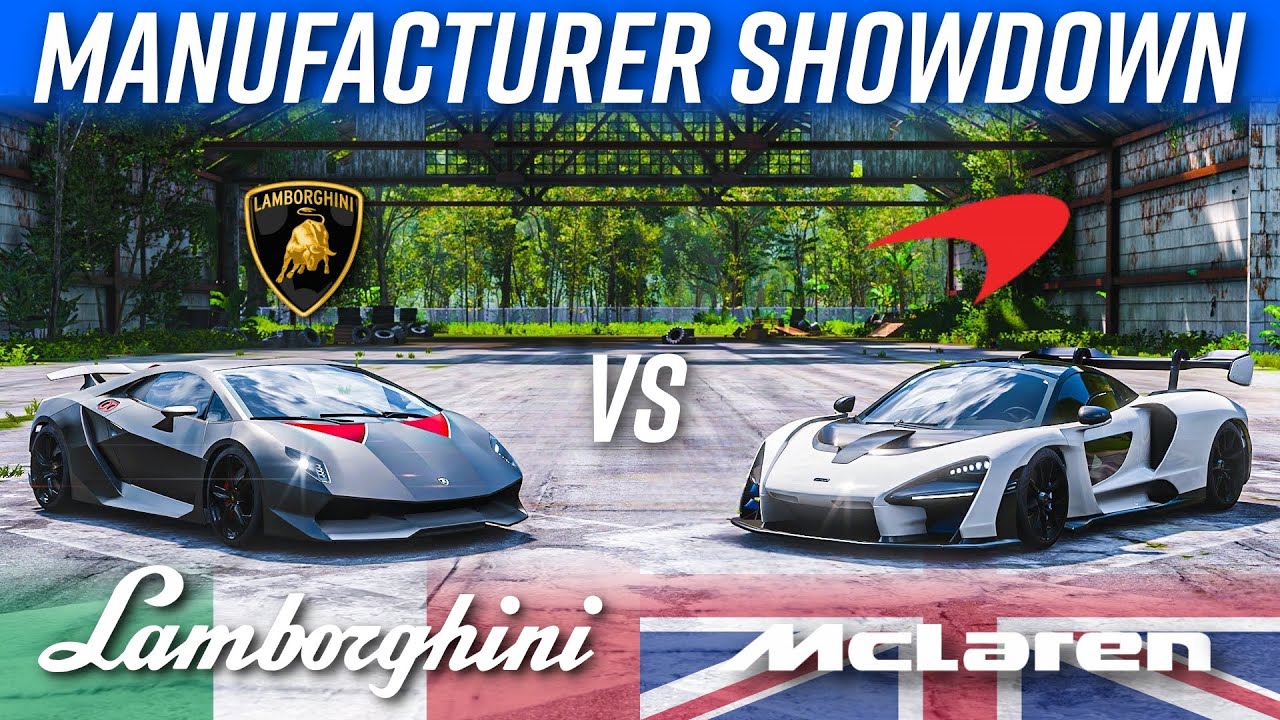 Lamborghini VS McLaren - Manufacturer Showdown! | Sesto vs Senna, SVJ vs 765LT, SV vs 720S! | FH5