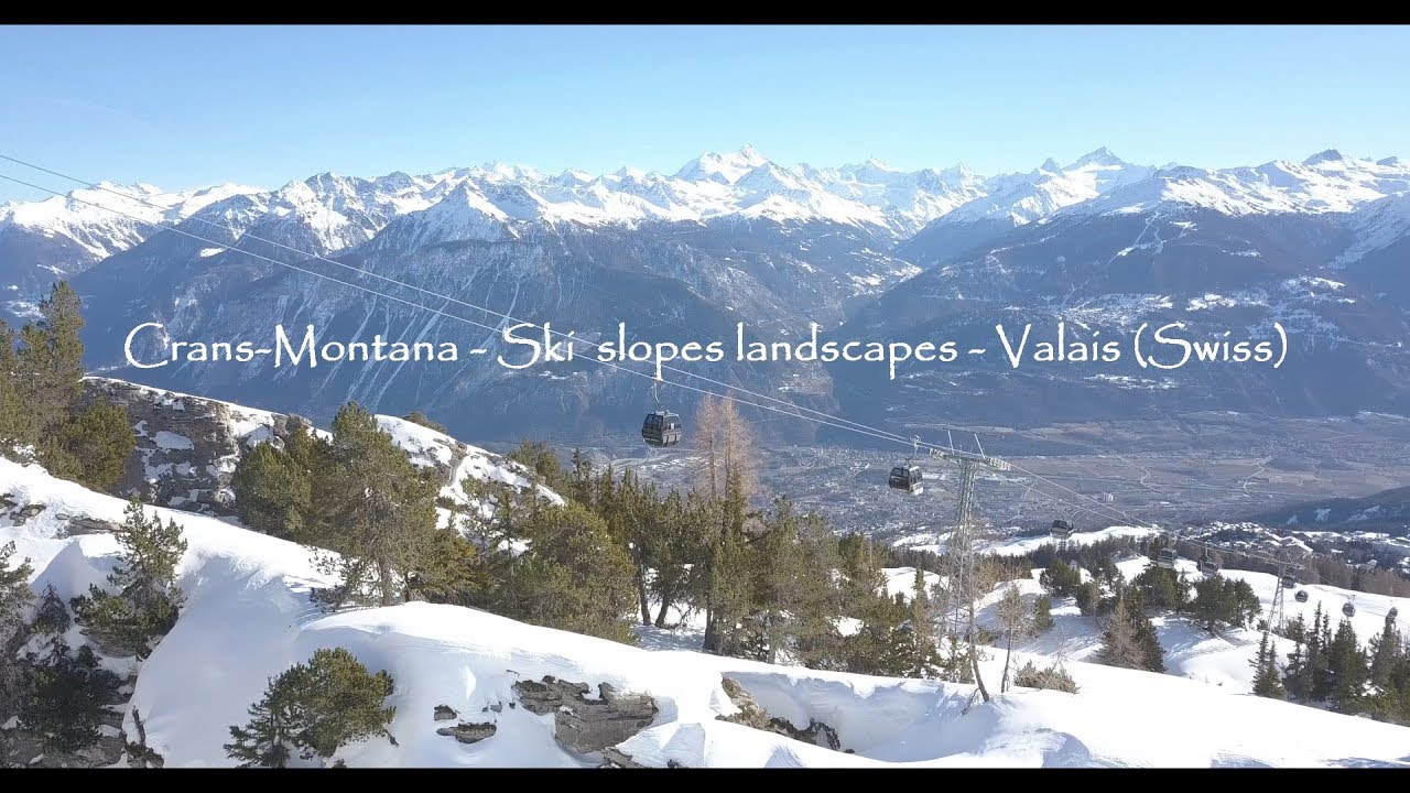 Crans-Montana - Ski slopes landscapes - Valais (Swiss)