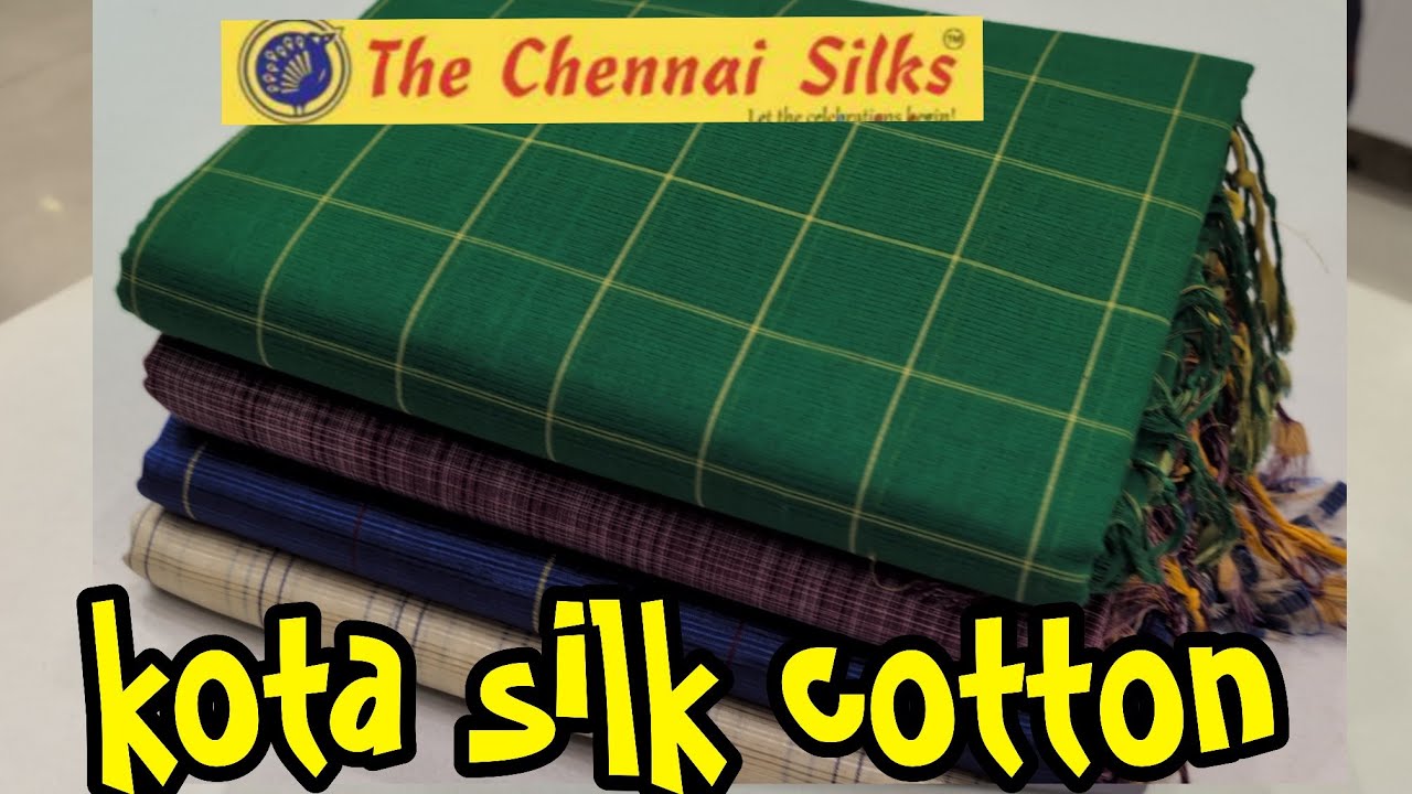 THE CHENNAI SILKS😍Коллекция сари из шелкового хлопка Kota 🥰#thechennaisilks