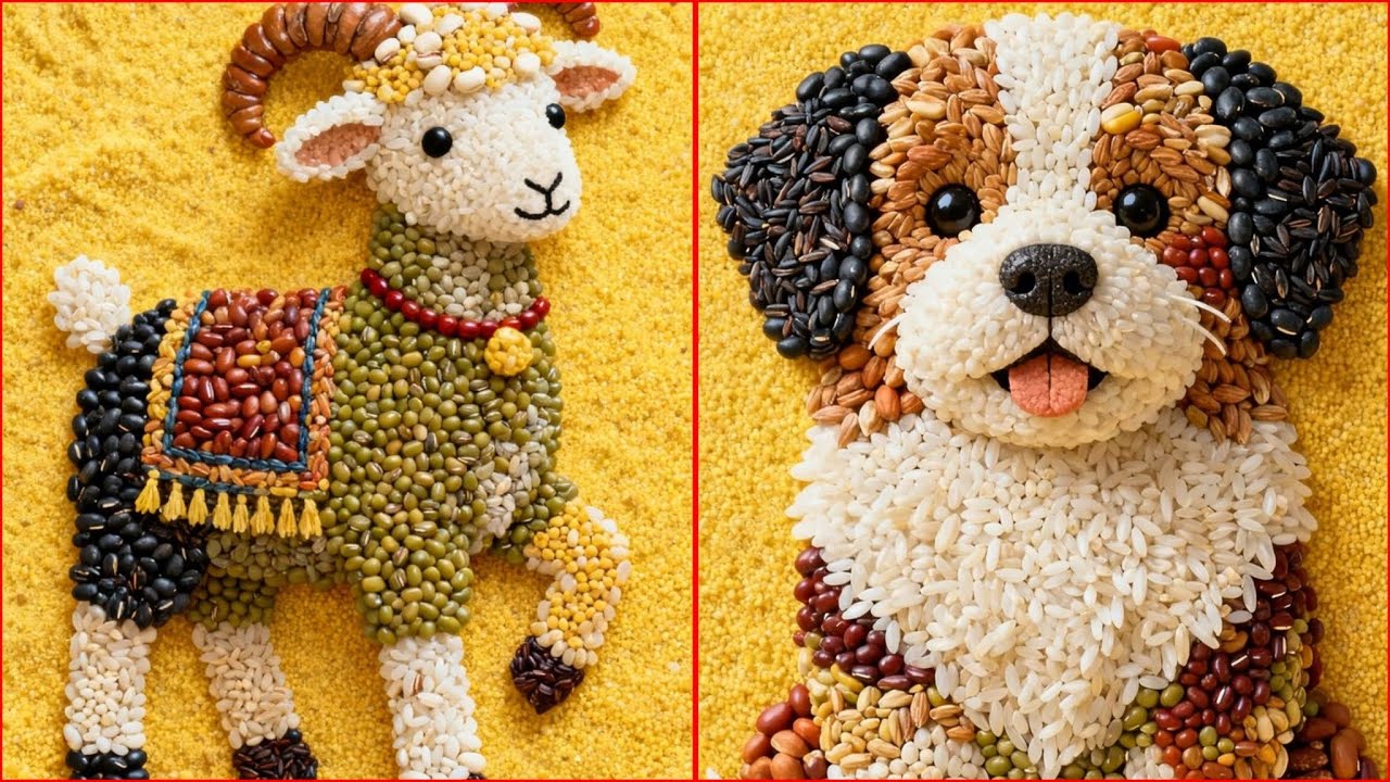 I Made Luxury Wall Art Using $2 Beans | DIY Textured Art The Viral Pulses Mosaic Trend Of 2026