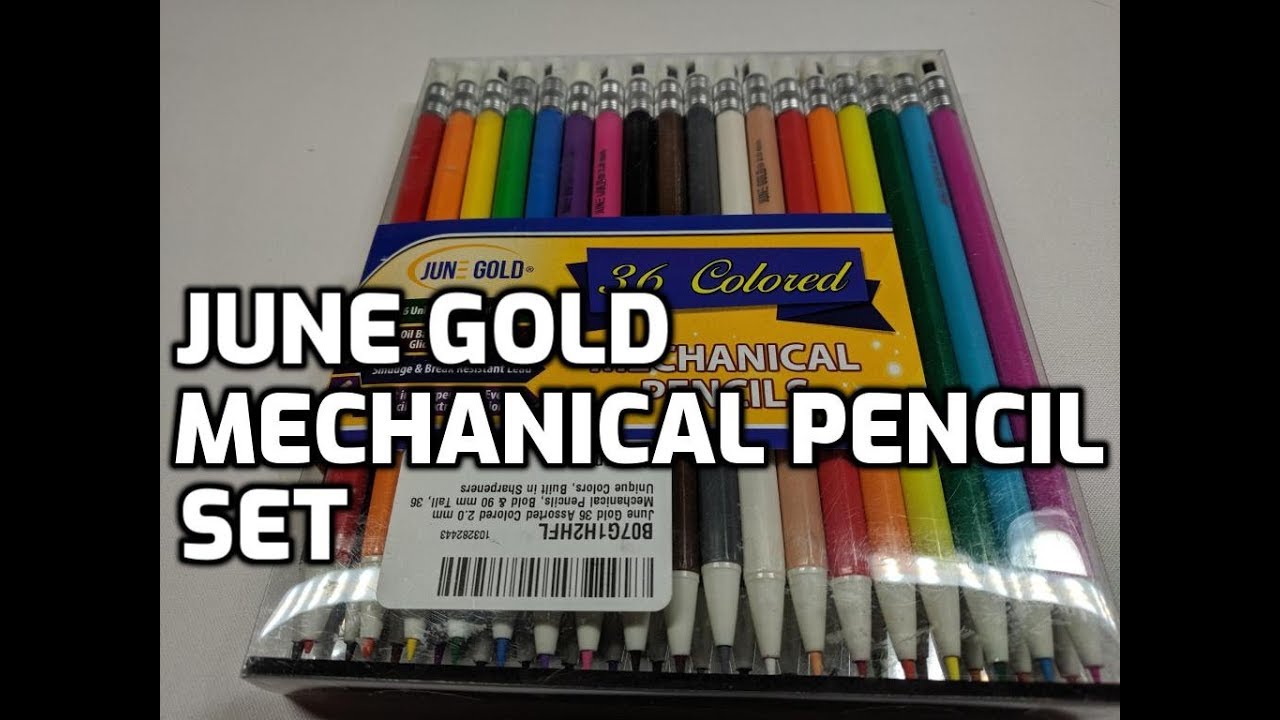June Gold 2.0 mm Mechanical Pencil (36 pack) Unboxing and Review (Suggested by a Viewer)