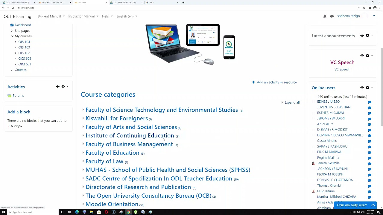 How to navigate to Moodle Learning Management system