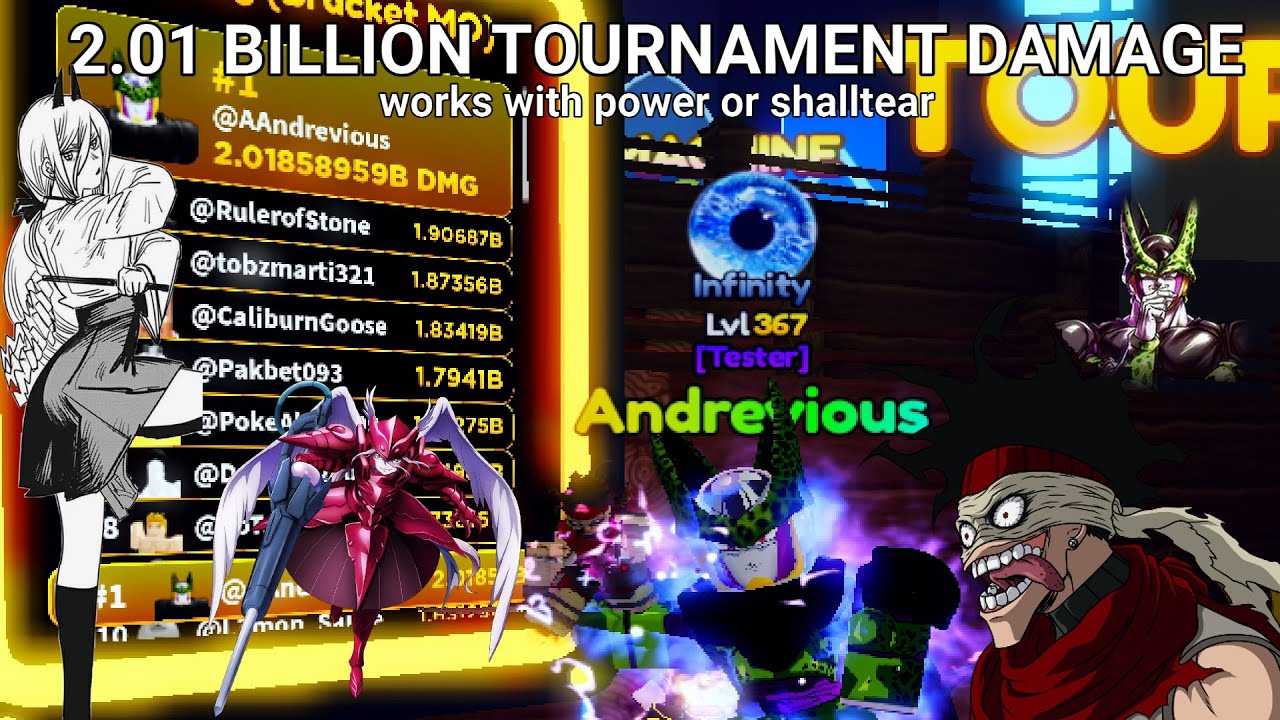 2.01 BILLION DAMAGE on tournament #30 in ANIME ADVENTURES works with shalltear and power