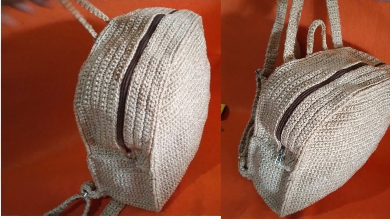 como hacer maleta tejida a crochet o ganchillo super sencillo de tejer patrón gratis