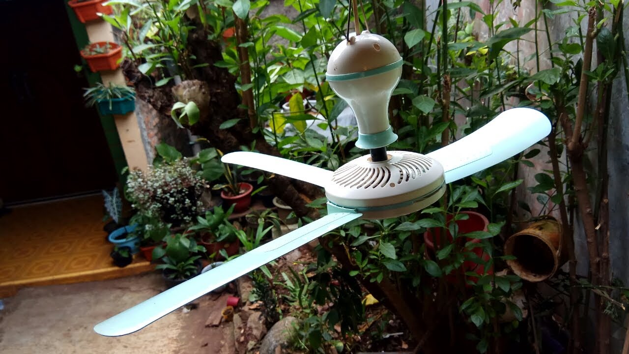 Ceiling Fan Experiment And Installing On The Rope In Home