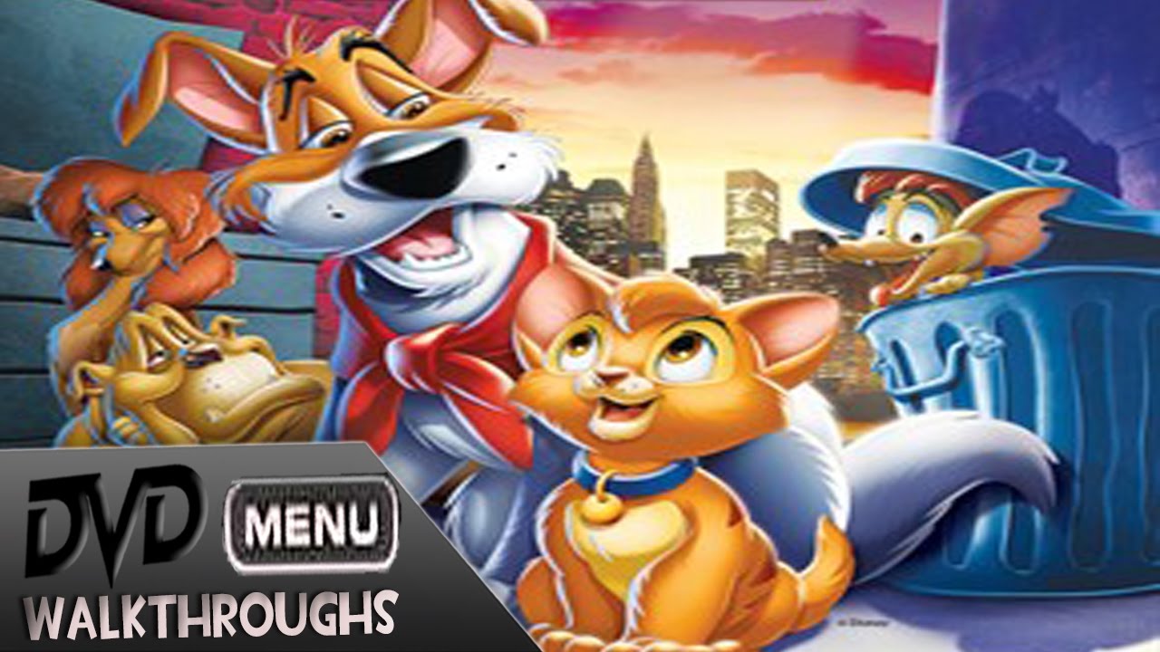 Oliver and Company (1988, 2009) DvD Menu Walkthrough