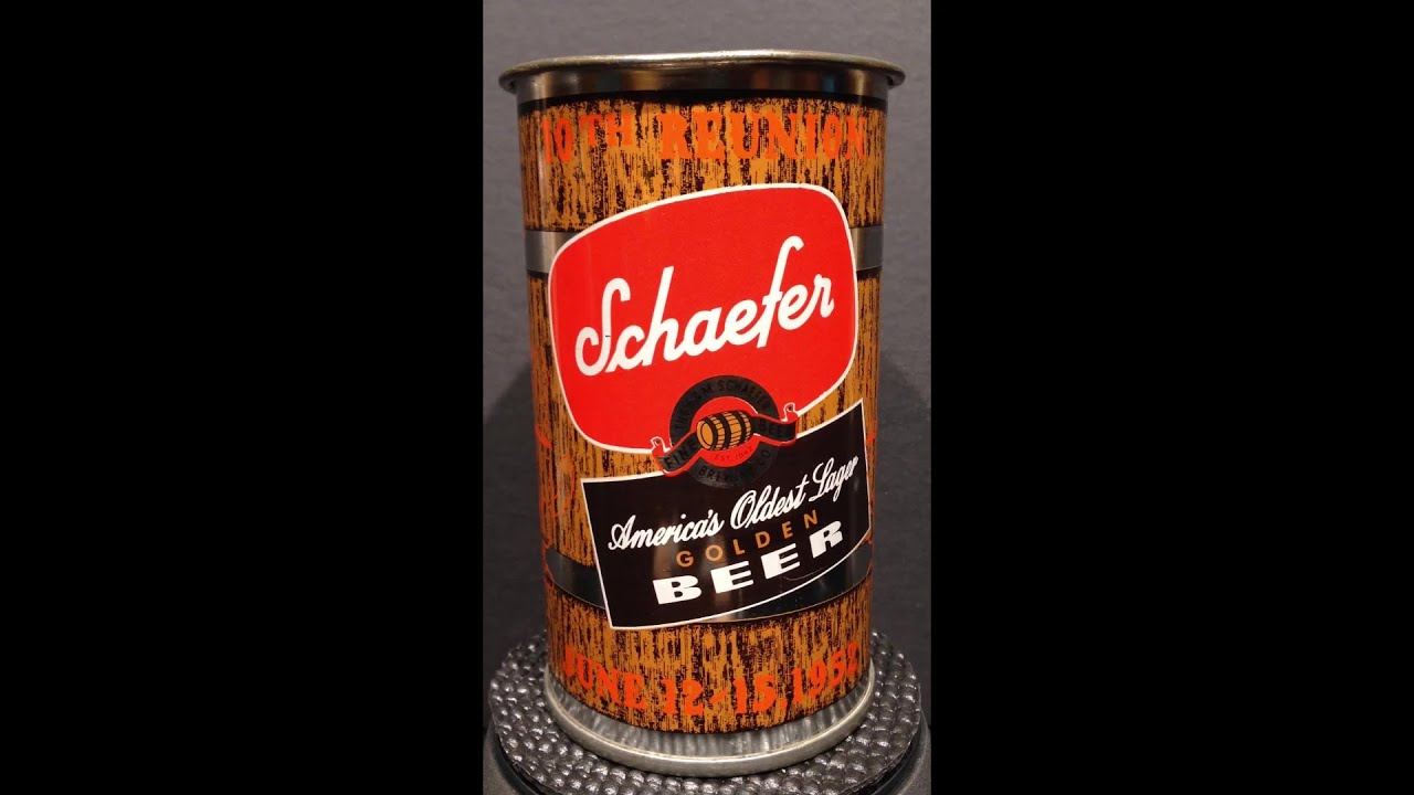 Schaefer Beer 10th Reunion June 12-15, 1952 Vintage Beer Can Drinking Mug