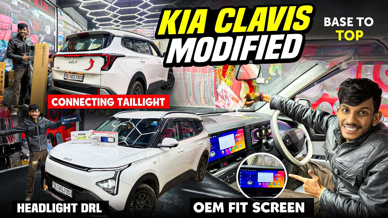 2026 KIA CLAVIS WITH OEM FIT ANDROID😱KIA CLAVIS BASE MODEL MODIFICATION✅KIA CLAVIS BASE TO TOP MODS