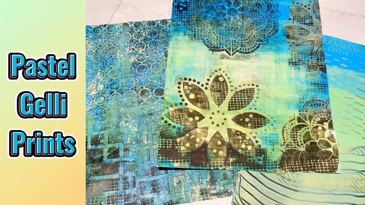 Creating Pastel Gelli Prints