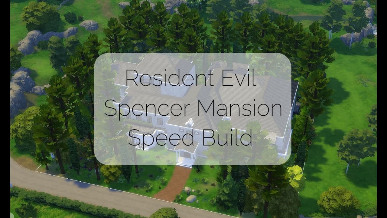 Sims 4 | Resident Evil 1 Remake Spencer Mansion Speed Build | No CC