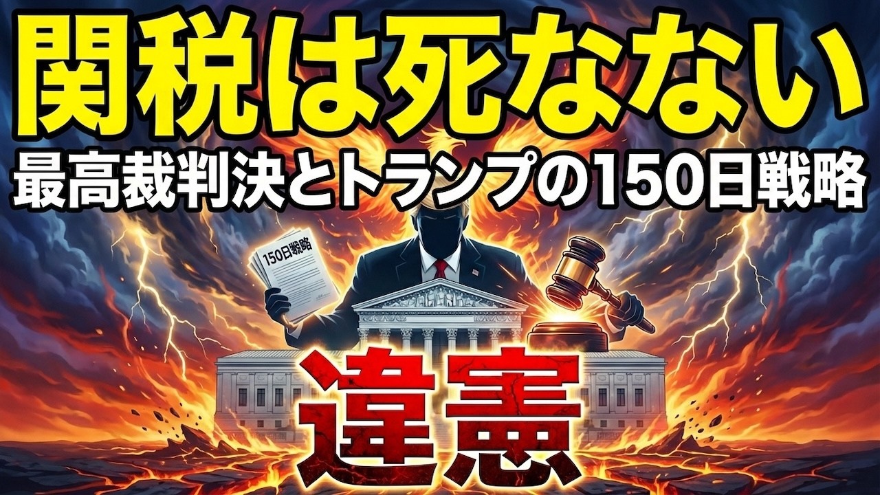 【関税は死なない】最高裁「違憲」判決の全貌！トランプの迂回戦略と日本への影響を完全解説