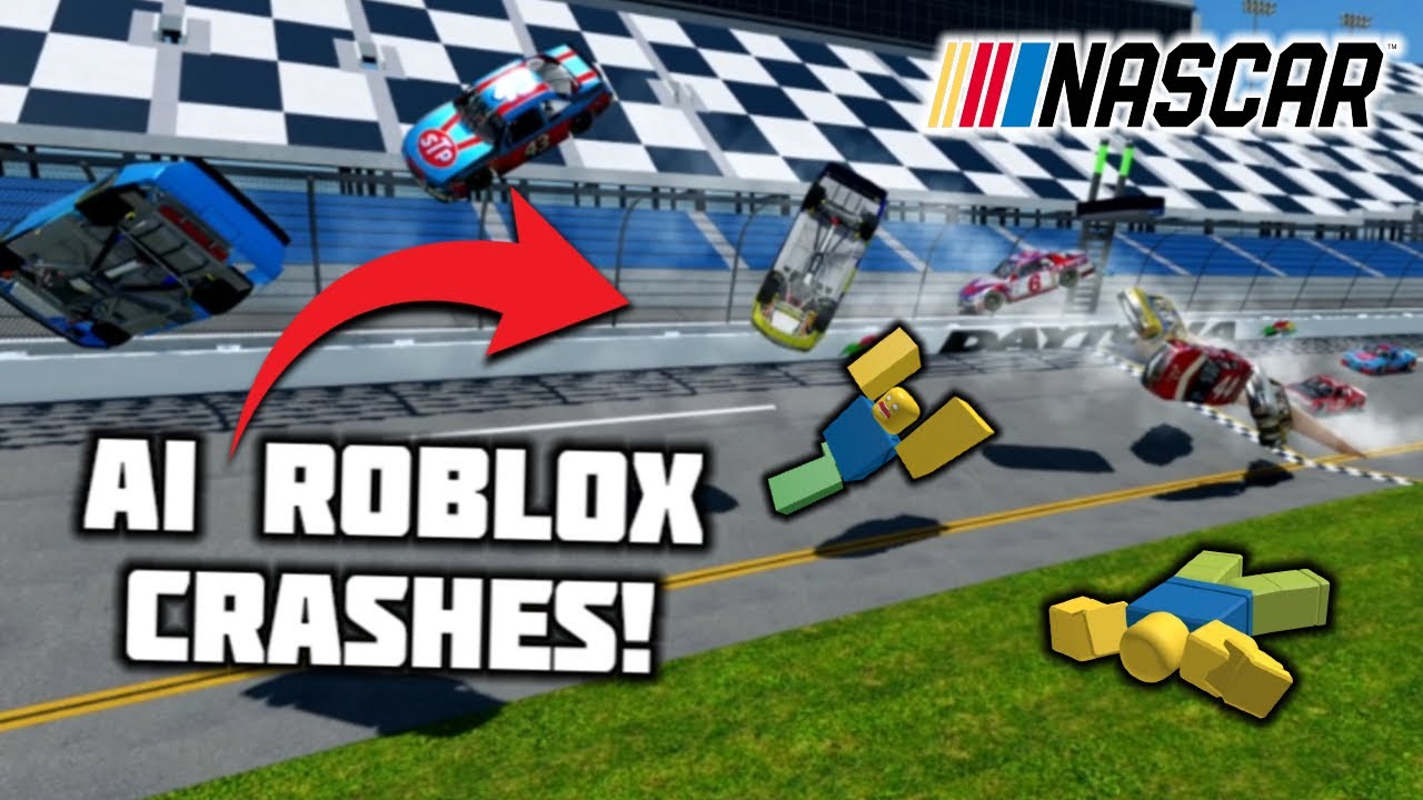 ROBLOX AI NASCAR CRASHES GONE WRONG! | Pummu Talladega (Roblox)