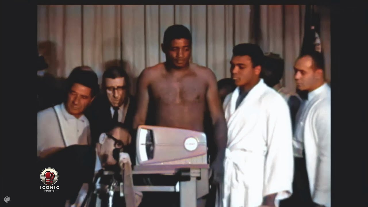 Muhammad Ali vs. Floyd Patterson 1965 Weigh-In | Colorized