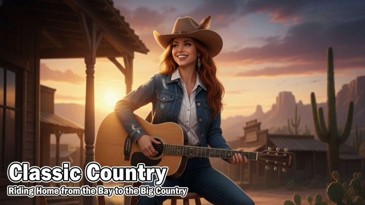 Riding Home from the Bay to the Big Country ||  Classic Country Music