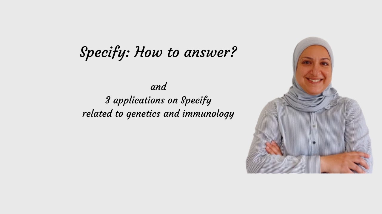 How to answer to specify?